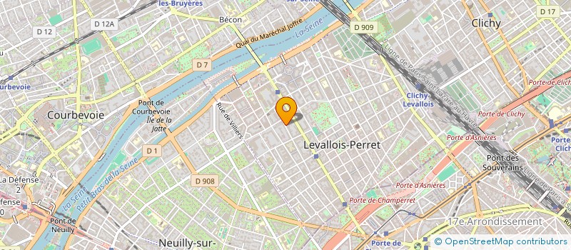 localisation de l'entreprise MONSIEUR DAMIEN BAYLE à LEVALLOIS-PERRET