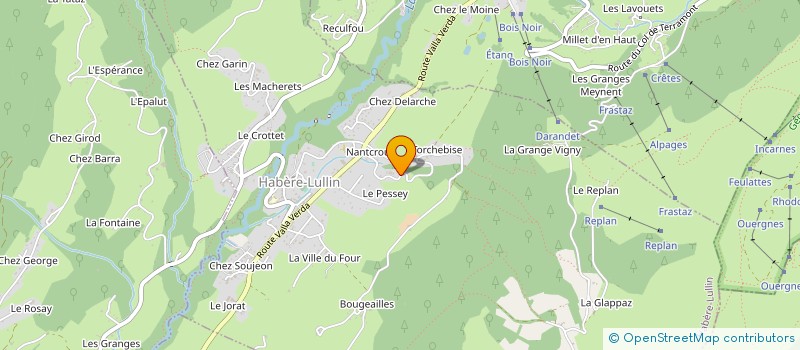 localisation de l'entreprise MONSIEUR DAMIEN BAYON DE NOYER  HABERE-LULLIN