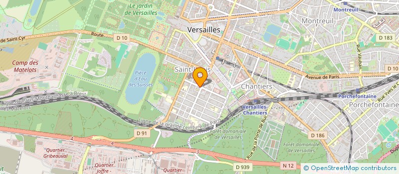 localisation de l'entreprise MONSIEUR DAMIEN BEAL à VERSAILLES