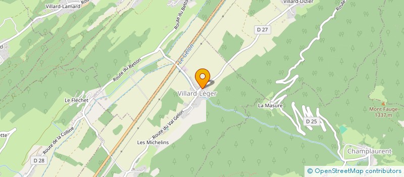 localisation de l'entreprise MONSIEUR DAMIEN BEAUBOUCHER  VILLARD-LEGER