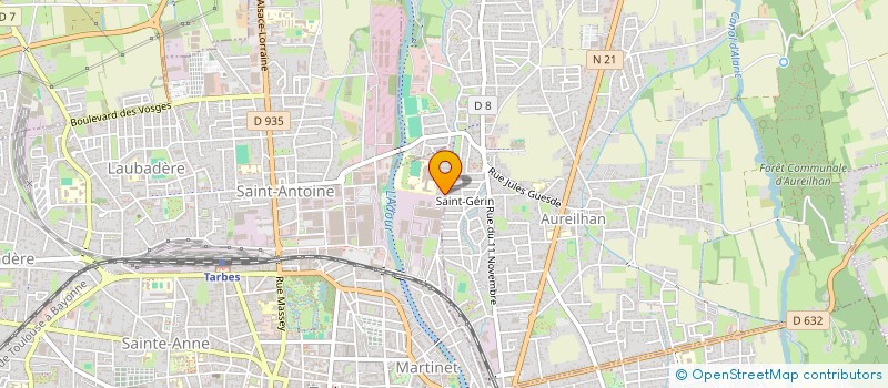 localisation de l'entreprise MONSIEUR DAMIEN BEAUFILS  TARBES