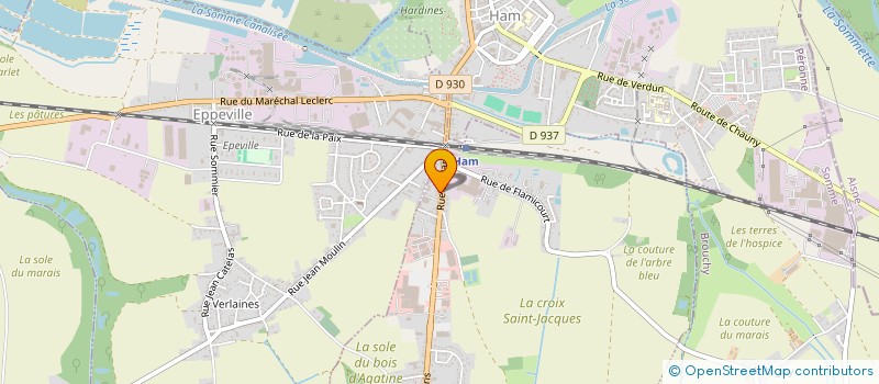 localisation de l'entreprise MONSIEUR DAMIEN BEAUVARLET  MUILLE-VILLETTE