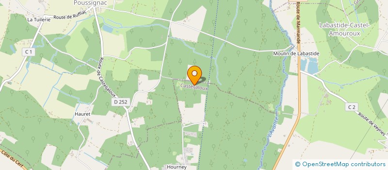 localisation de l'entreprise MONSIEUR DAMIEN BECOT  POUSSIGNAC