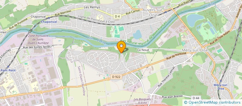 localisation de l'entreprise MONSIEUR DAMIEN BECQUET  MERY-SUR-OISE