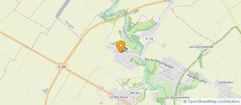 localisation de l'entreprise MONSIEUR DAMIEN BELAUD  LONGEVES