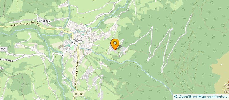 localisation de l'entreprise MONSIEUR DAMIEN BELLIN  CRETS EN BELLEDONNE