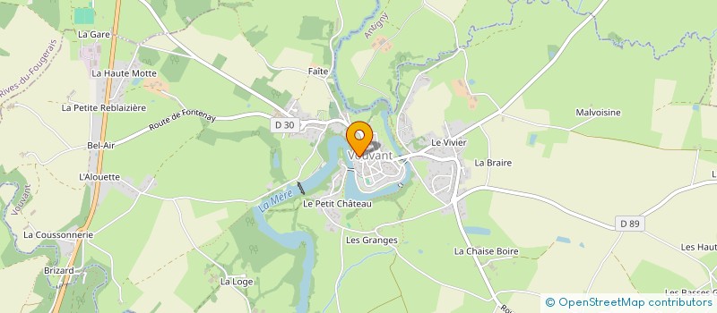 localisation de l'entreprise MONSIEUR DAMIEN BENETEAU  VOUVANT