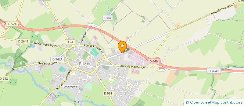 localisation de l'entreprise MONSIEUR DAMIEN BENIT  BAVAY