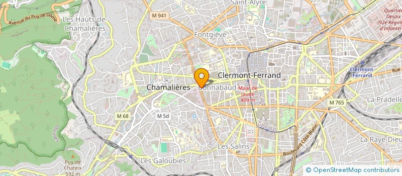 localisation de l'entreprise MONSIEUR DAMIEN BENON  CLERMONT-FERRAND