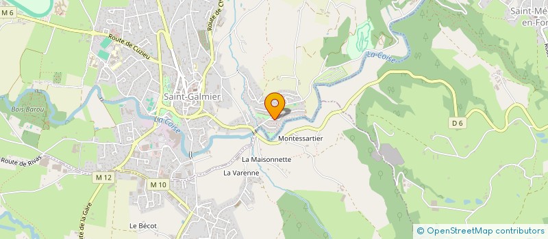 localisation de l'entreprise MONSIEUR DAMIEN BERGER  SAINT-GALMIER