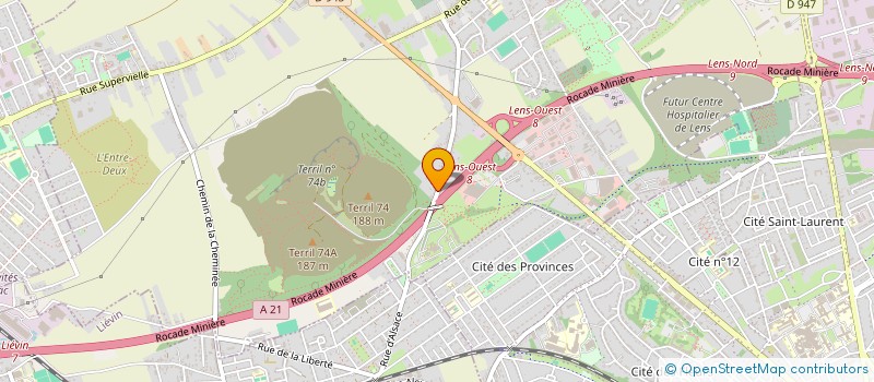 localisation de l'entreprise MONSIEUR DAMIEN BERNARD  LOOS-EN-GOHELLE