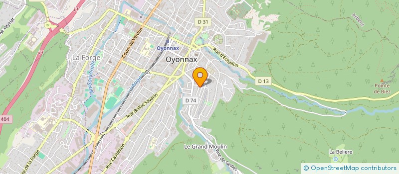 localisation de l'entreprise MONSIEUR DAMIEN BERNARD MARCE PINEDE à OYONNAX