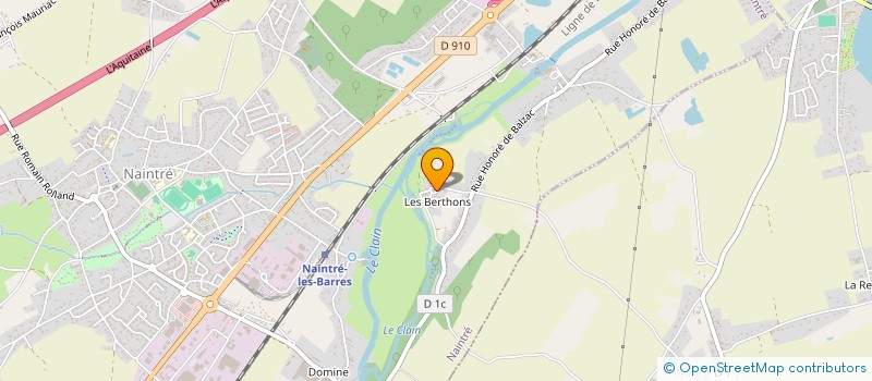 localisation de l'entreprise MONSIEUR DAMIEN BERNIER  NAINTRE