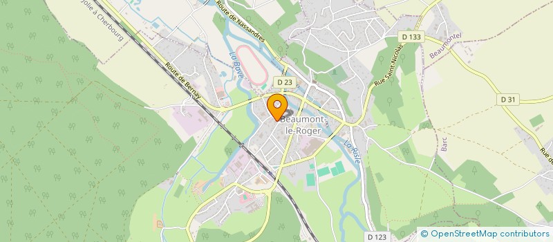localisation de l'entreprise MONSIEUR DAMIEN BERTEAU  BEAUMONT-LE-ROGER