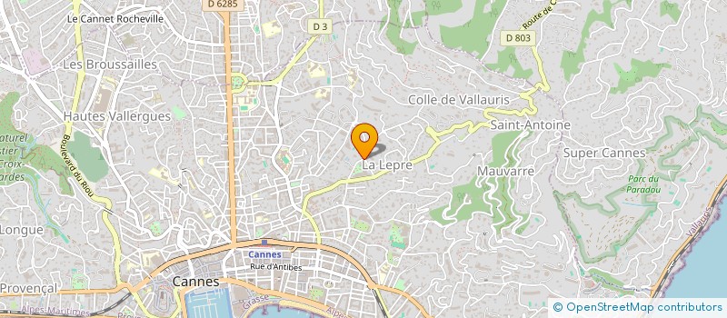 localisation de l'entreprise MONSIEUR DAMIEN BERTHE  CANNES