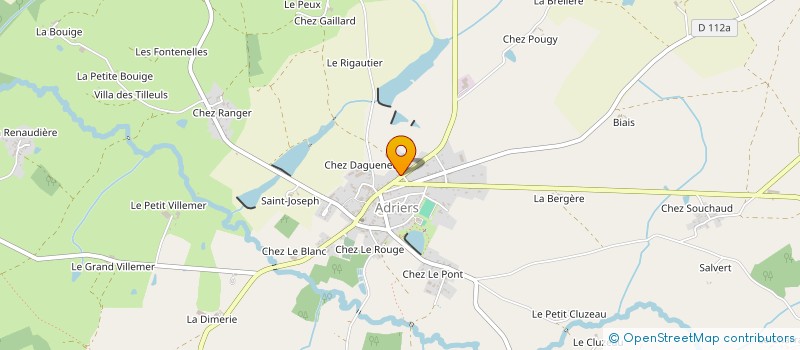 localisation de l'entreprise MONSIEUR DAMIEN BERTHOMIER  ADRIERS