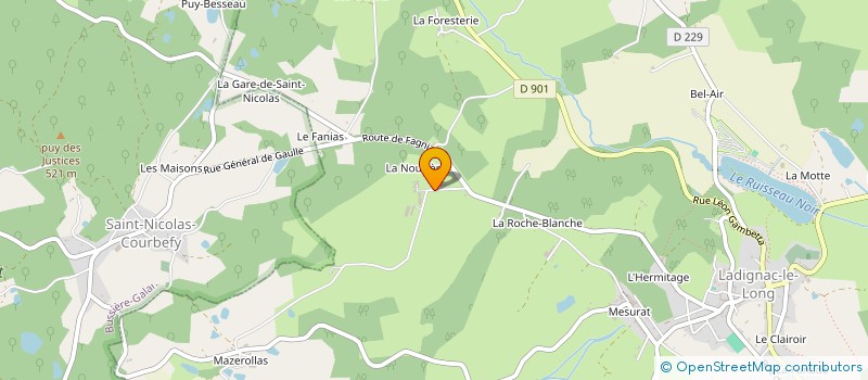 localisation de l'entreprise MONSIEUR DAMIEN BERTHON à LADIGNAC-LE-LONG