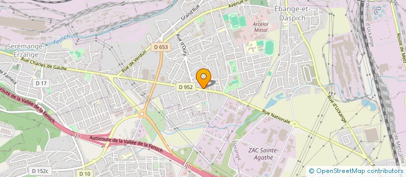 localisation de l'entreprise MONSIEUR DAMIEN BERTRAND  FLORANGE