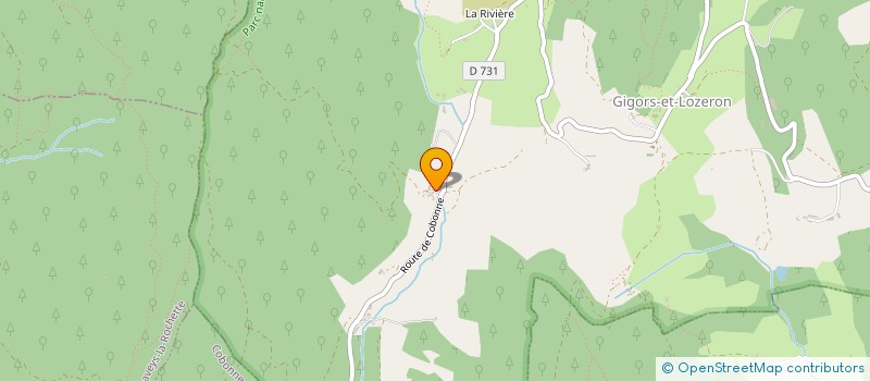 localisation de l'entreprise MONSIEUR DAMIEN BERTRAND  GIGORS-ET-LOZERON