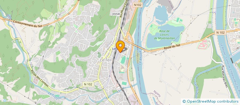 localisation de l'entreprise MONSIEUR DAMIEN BERTRAND  LE TEIL