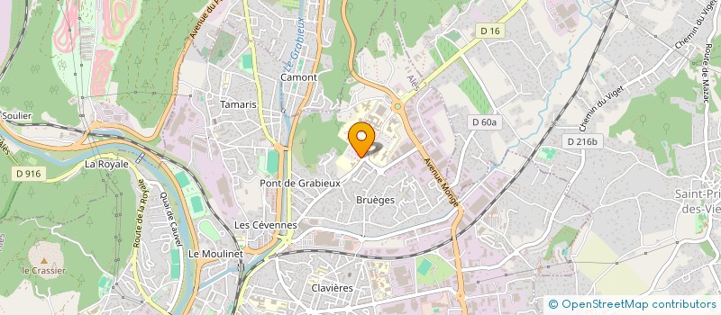 localisation de l'entreprise MONSIEUR DAMIEN BERTRAND  ALES