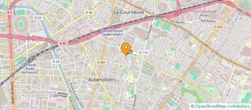 localisation de l'entreprise MONSIEUR DAMIEN BESQUET  AUBERVILLIERS