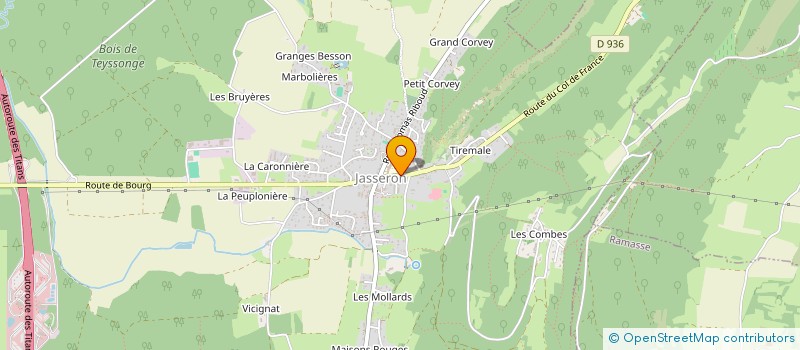 localisation de l'entreprise MONSIEUR DAMIEN BESSON  JASSERON