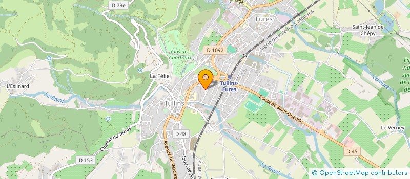 localisation de l'entreprise MONSIEUR DAMIEN BESSOUD  TULLINS