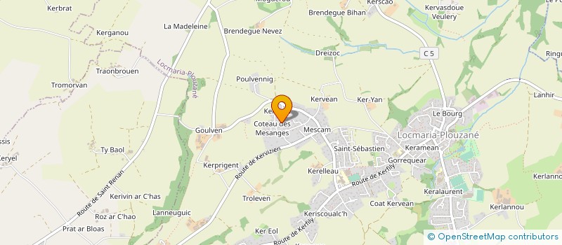 localisation de l'entreprise MONSIEUR DAMIEN BEUCHER  LOCMARIA-PLOUZANE