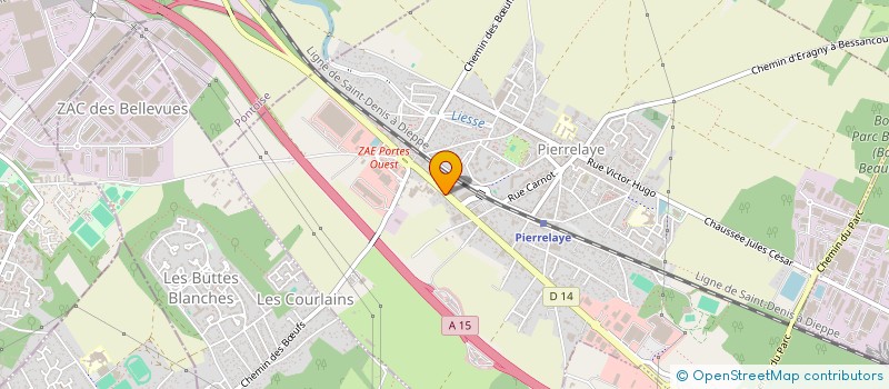 localisation de l'entreprise MONSIEUR DAMIEN BEVE à PIERRELAYE