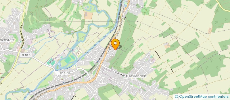 localisation de l'entreprise MONSIEUR DAMIEN BEYL  ZILLISHEIM