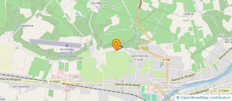 localisation de l'entreprise MONSIEUR DAMIEN BEYLAT  PORT-SAINTE-FOY-ET-PONCHAPT