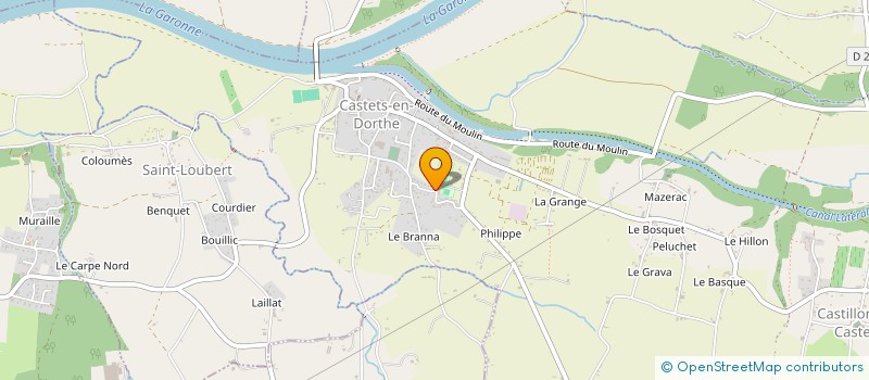 localisation de l'entreprise MONSIEUR DAMIEN BEYRIE  CASTETS ET CASTILLON