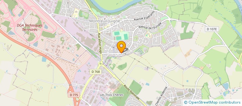 localisation de l'entreprise MONSIEUR DAMIEN BEZIER  MONTREUIL-JUIGNE