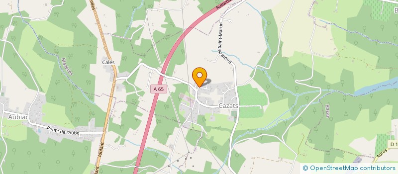 localisation de l'entreprise MONSIEUR DAMIEN BIBENS  CAZATS