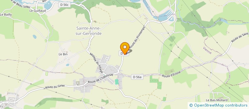 localisation de l'entreprise MONSIEUR DAMIEN BIDAUD  SAINTE-ANNE-SUR-GERVONDE