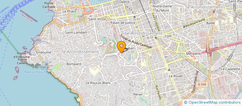 localisation de l'entreprise MONSIEUR DAMIEN BIDEAU à MARSEILLE