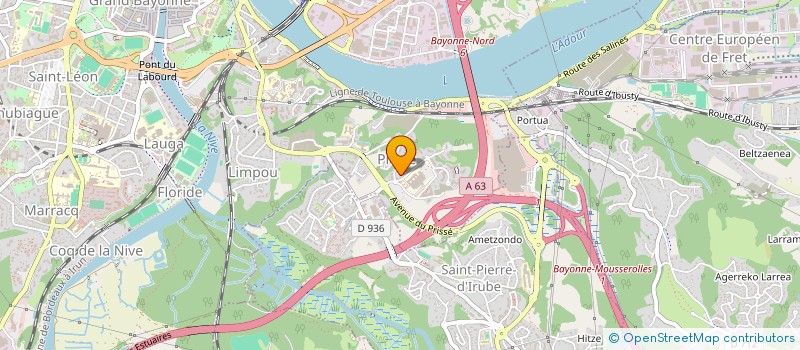 localisation de l'entreprise MONSIEUR DAMIEN BIENVENU  BAYONNE