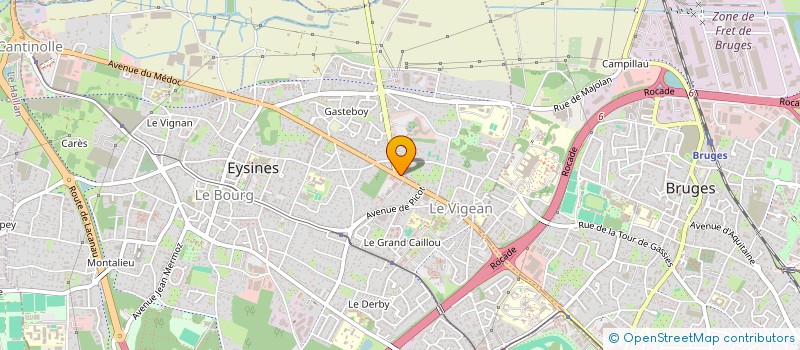 localisation de l'entreprise MONSIEUR DAMIEN BILLA  EYSINES