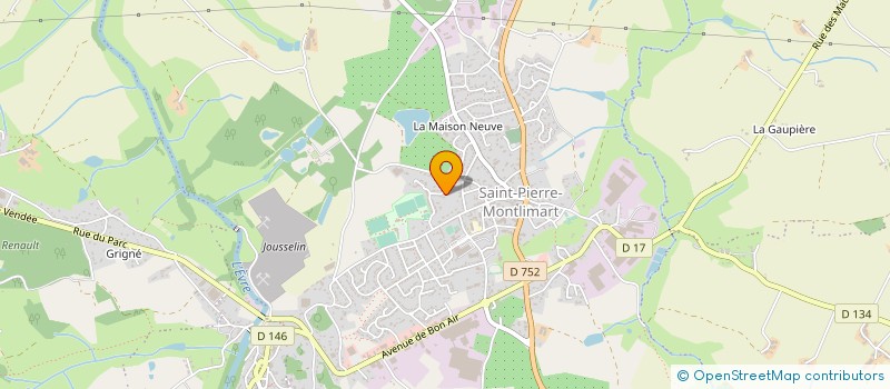 localisation de l'entreprise MONSIEUR DAMIEN BINEAU à MONTREVAULT-SUR-EVRE