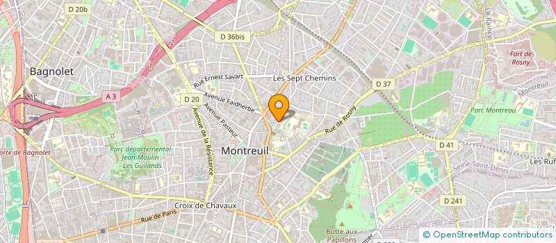 localisation de l'entreprise MONSIEUR DAMIEN BIZET à MONTREUIL