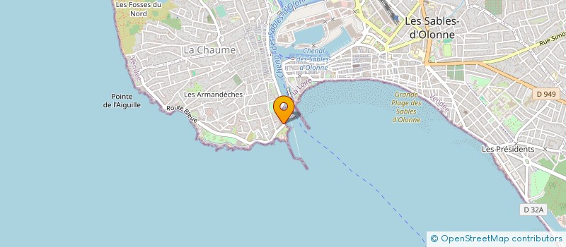 localisation de l'entreprise MONSIEUR DAMIEN BLAIS à LES SABLES D'OLONNE