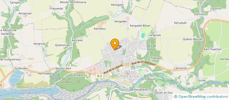 localisation de l'entreprise MONSIEUR DAMIEN BLAISE  PONT-CROIX