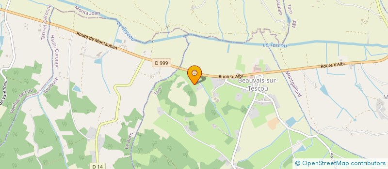 localisation de l'entreprise MONSIEUR DAMIEN BLANC  MONTDURAUSSE