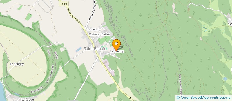 localisation de l'entreprise MONSIEUR DAMIEN BLANC  GROSLEE-SAINT-BENOIT