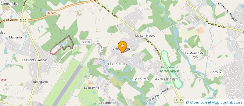 localisation de l'entreprise MONSIEUR DAMIEN BLANC à COUZEIX