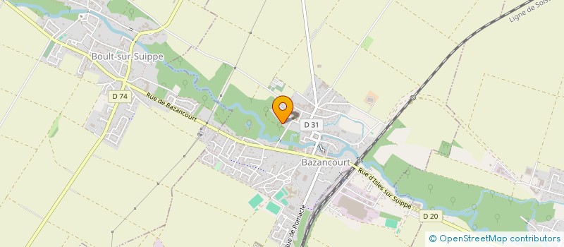 localisation de l'entreprise MONSIEUR DAMIEN BLANCHARD  BAZANCOURT