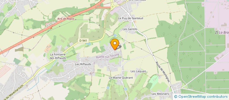 localisation de l'entreprise MONSIEUR DAMIEN BLONDELLE  RUELLE-SUR-TOUVRE