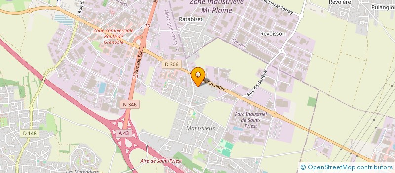 localisation de l'entreprise MONSIEUR DAMIEN BOISSONNET  SAINT-PRIEST