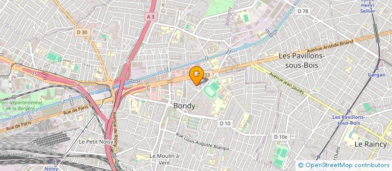 localisation de l'entreprise MONSIEUR DAMIEN BOMBA  BONDY